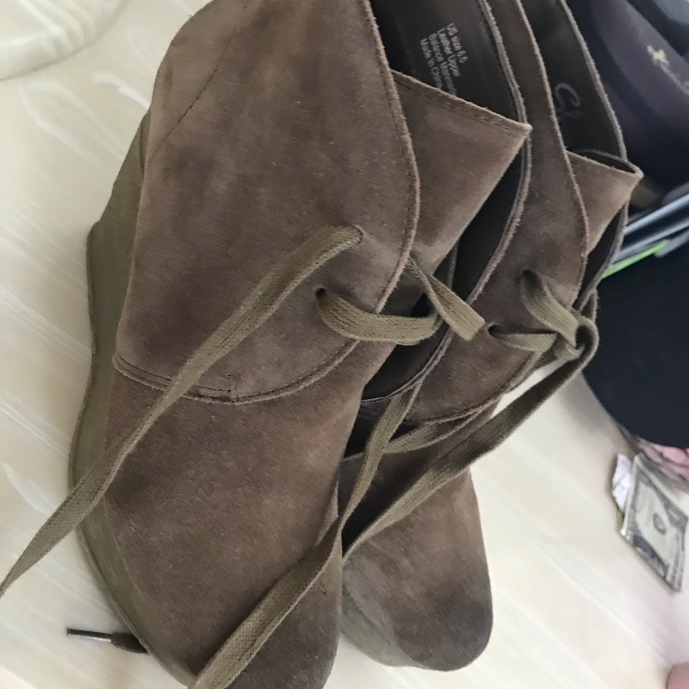 Suede Wedges